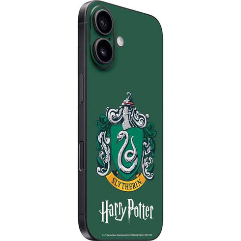 Wizarding World Harry Potter Slytherin House Crest iPhone 16 Plus Skin